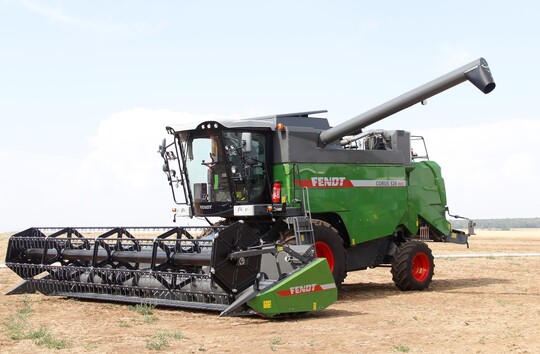 Fendt stellt die neue M�hdrescher-Baureihe Corus 500 im Leistungssegment bis 260 PS vor.