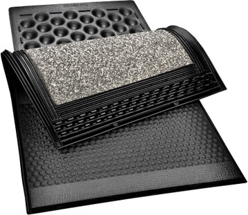 Die Stärke der Einzelmatte beträgt sechs Zentimeter.