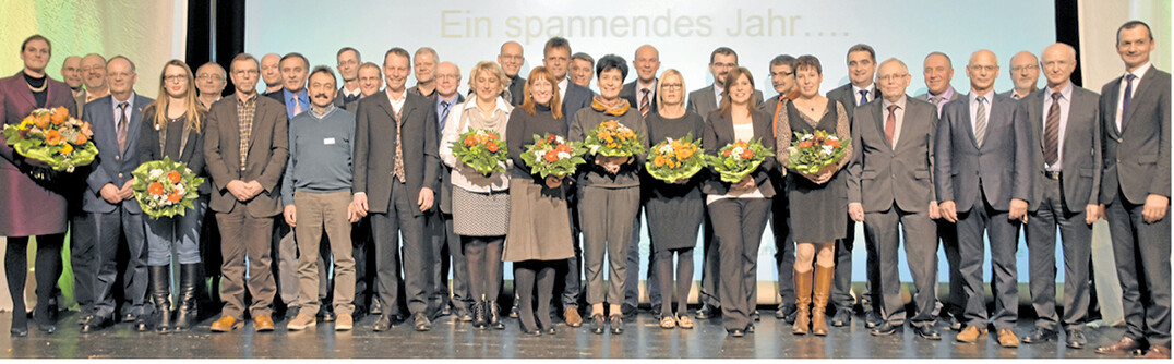 Ehrung langj�hriger Mitarbeiterinnen und Mitarbeiter bei der Buchstelle LBV GmbH.