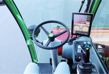 Die neue Kabine aus Perspektive des Fahrers.� �