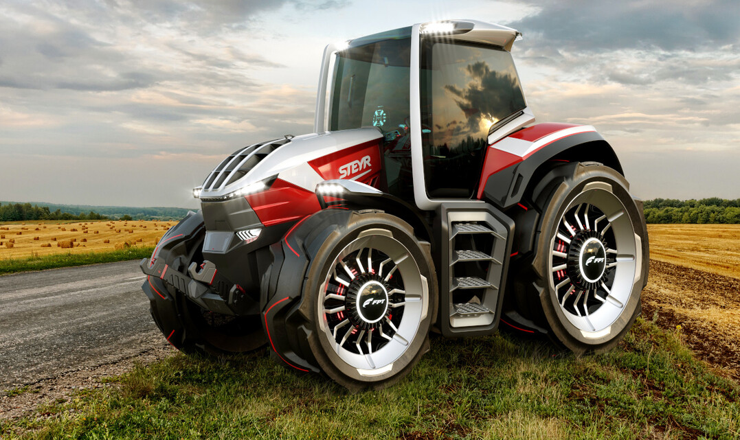 Maschine erlaubt Blick in die Zukunft der Traktorentwicklung, Steyr steht seit mehr als 70 Jahren für Top-Technologie aus Österreich.