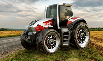  Maschine erlaubt Blick in die Zukunft der Traktorentwicklung, Steyr steht seit mehr als 70 Jahren f�r Top-Technologie aus �sterreich. 