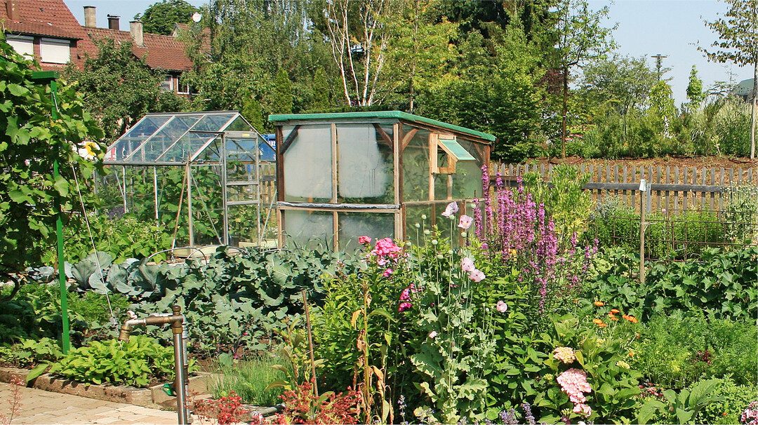 Kleingew�chsh�user ben�tigen nicht viel Platz im Garten.