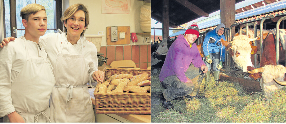 In der Backstube, der Landwirtschaft, der K�serei und bei der Holzbearbeitung sehen die Jungs in den Produkten das Ergebnis ihrer Arbeit.