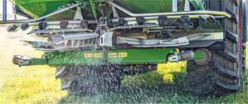 Im aktivierten Zustand wird der BorderTS-Schirm von oben eingeschwenkt.