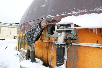 Biogasanlage auf dem Bäumlehof, Lothar Braun-Keller und Adrian Keller, Leibertingen