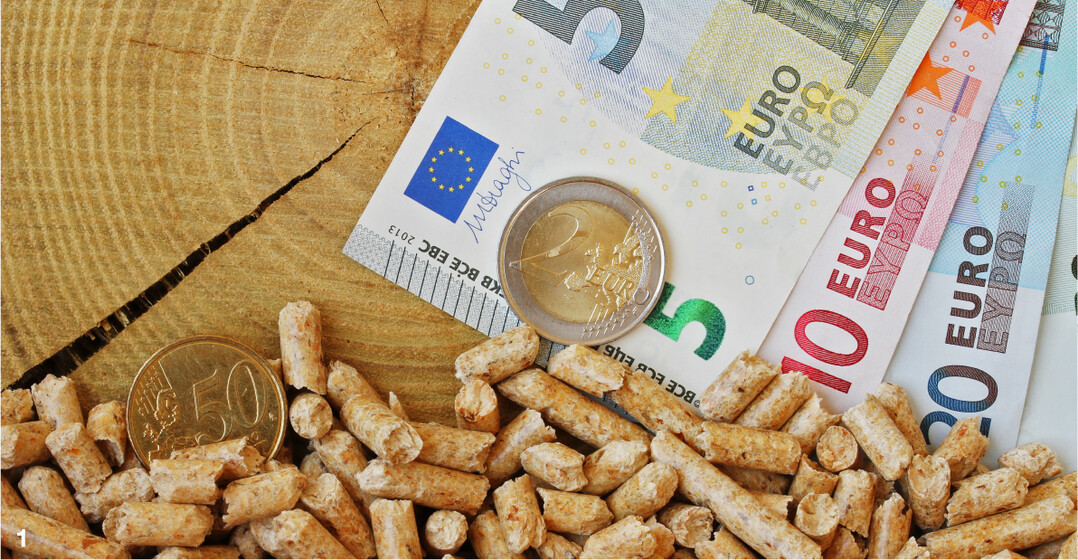 Deutlicher Preisr�ckgang: Die Preise f�r Holzpellets fielen Mitte Februar auf unter 400 Euro pro Tonne. Zum Jahreswechsel waren es noch 500 Euro.
