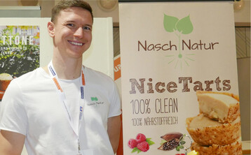 Bei der Radolfzeller Gr�ndermesse stellten 80 Unternehmen ihre innovativen Lebensmittel vor. Die Gr�nder der Marke NaschNatur suchen Kunden f�r vegane Eist�rtchen. �