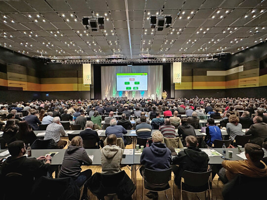 Volles Haus beim Unternehmertag des Landesbauernverbandes.