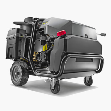 Der neue Hochdruckreiniger hat eine hohe Literleistung.