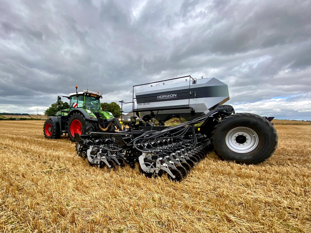 Eine Direktsaatmaschine mit kombinierter Saat und D�ngerapplikation.