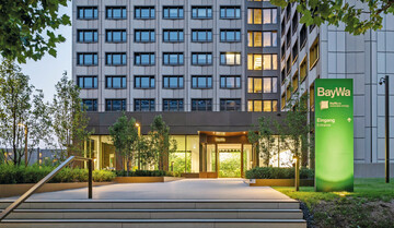 Der Eingang zur BayWa-Zentrale in M�nchen.