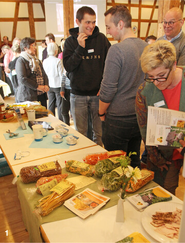 Die Produktbörse wurde rege genutzt.