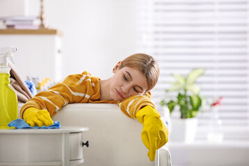 Auch wenn man besch�ftigt ist, kann man sich langweilen.