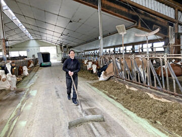 Rebecca Gerstmeier leitet einen Milchviehbetrieb mit 70 Kühen.