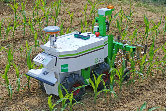 Auf den �ko-Feldtagen 2023 wurden viele Roboter zum automatisierten Pflanzenschutz gezeigt.