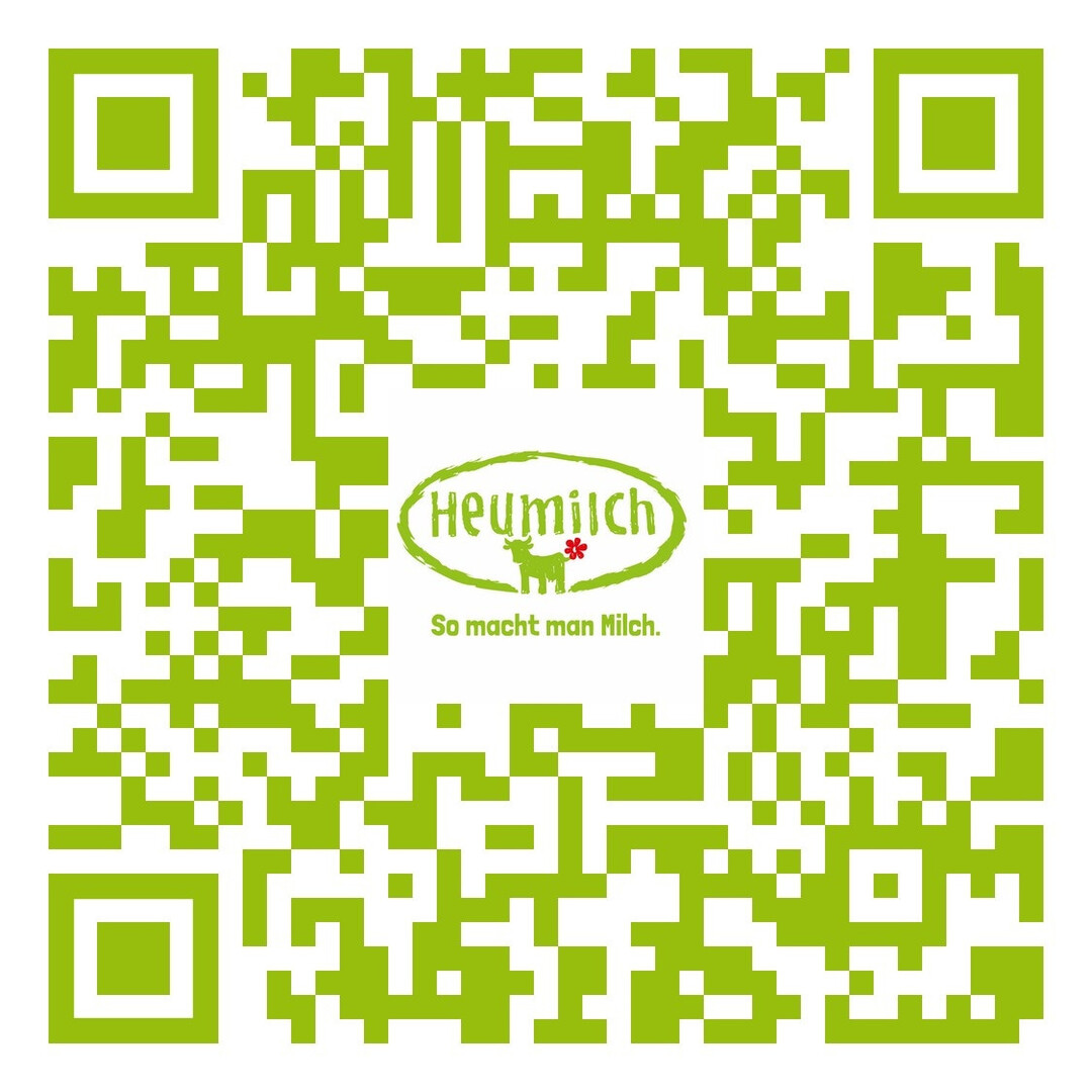 Unter diesem QR-Code ist der neue Whatsapp-Kanal der ARGE Heumilch zu finden. 