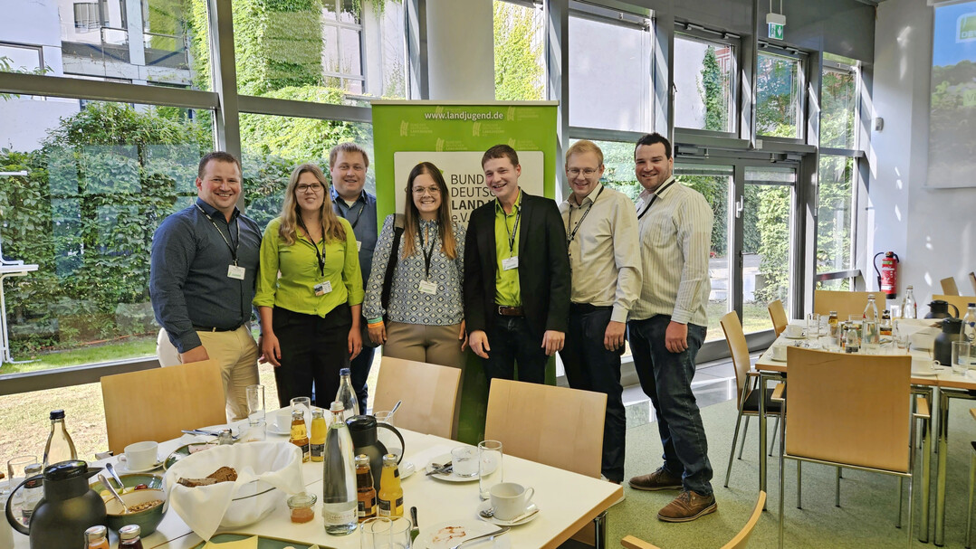 Die baden-württembergischen Teilnehmer des Jungbauernfrühstücks.