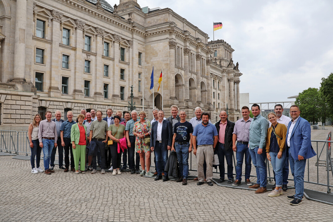 Die Delegation aus dem Landesbauernverband in Baden-Württemberg nutze bereits am Vortag die Gelegenheit für einen Besuch im Bundestag.