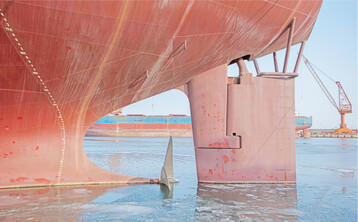 Trotz Krieg kann die Ukraine Feldfr�chte per Schiff, LKW und Eisenbahn exportieren.