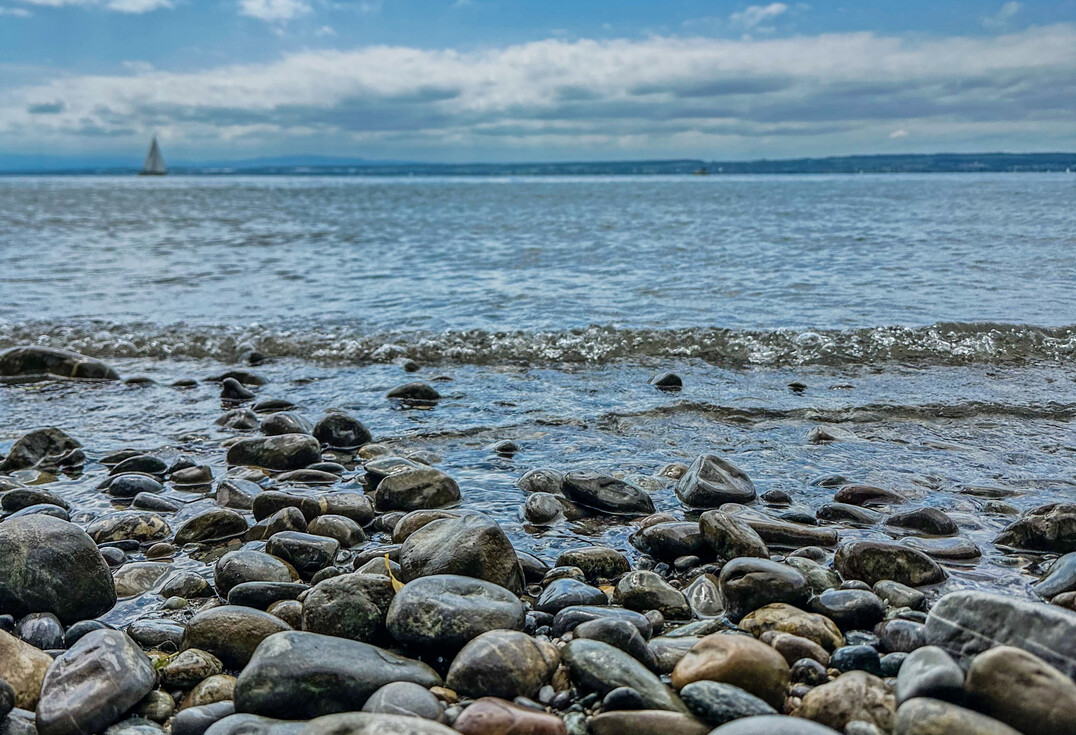 Unterwegs am Bodenseeufer.