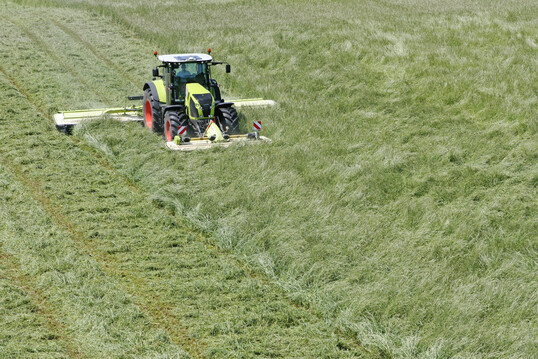 Grünlandmahd.