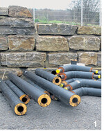 Die Rohre sind so gut isoliert, dass der Temperaturverlust nach sechs Kilometern nur 1,5 °C beträgt.