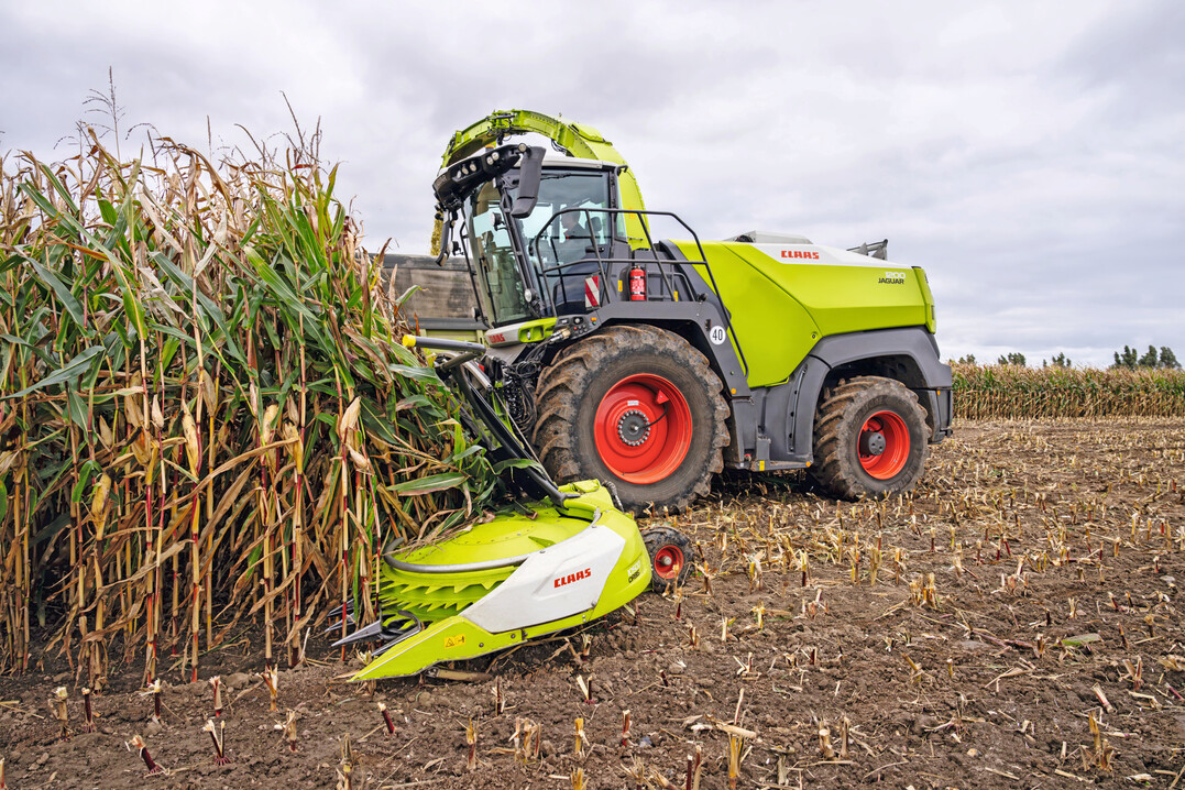 Der Claas Jaguar 1200 leistet 1110 PS.