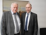 Ministerialdirigent Joachim Hauck mit seinem Stellvertreter Dr. Konrad Rühl (rechts).