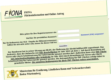 Die Antragstellung ist ausschlie�lich elektronisch �ber FIONA m�glich.