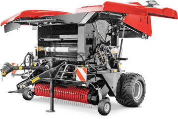 Ein Blick ins Innenleben der neuen Rundballenpresse von Case IH.