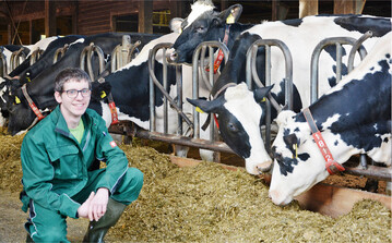 David Ziegler wendet selektives Trockenstellen auch erfolgreich im St.�Wendelinhof der TH Bingen an.