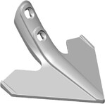 Das 200-Millimeter-Schmiedeschar.