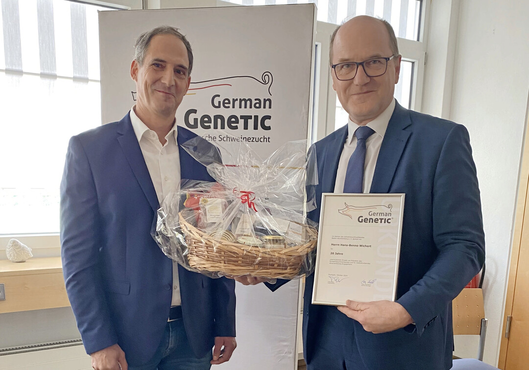 Claus Holmgaard (l.) und Pr�sident Hans-Benno Wichert (r.).