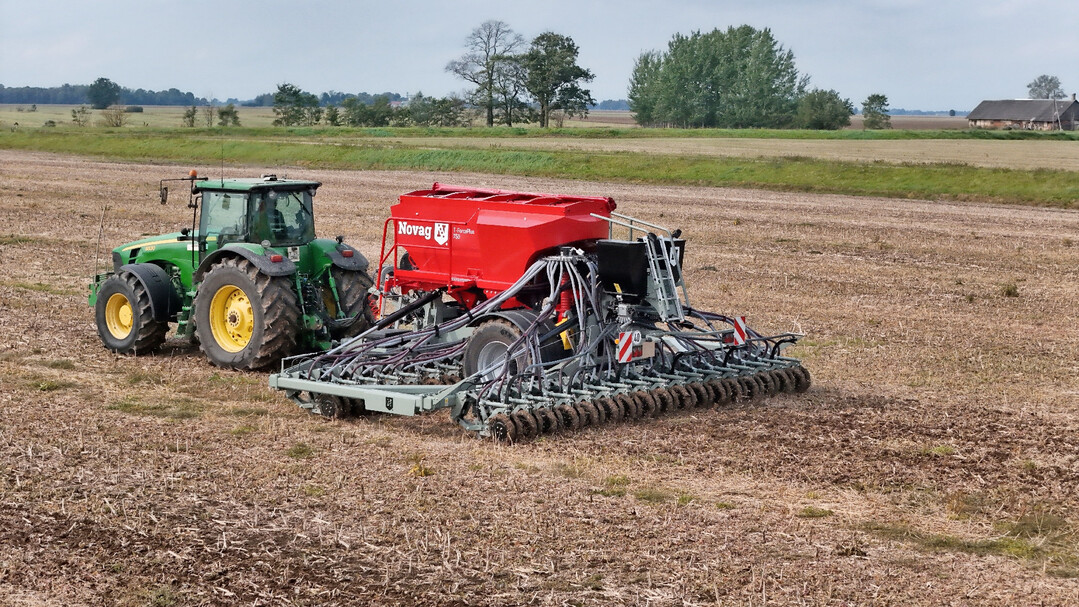 Die neue T-ForcePlus 750 ist die erste Novag-Direktsämaschine mit den neuen Verteilerköpfen.