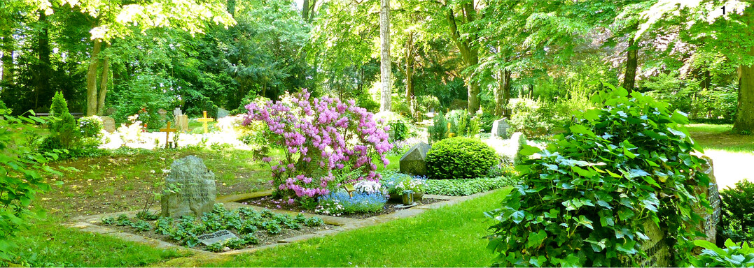 Der Bergfriedhof in T�bingen hat einen park�hnlichen Charakter.