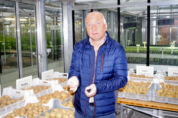 Hans-J�rgen Me�mer riet dazu, auf eine Stickstoffgabe nach der Kartoffelbl�te dringend zu verzichten. Sonst komme es zu Zwie- oder Kettenwuchs der Knollen.