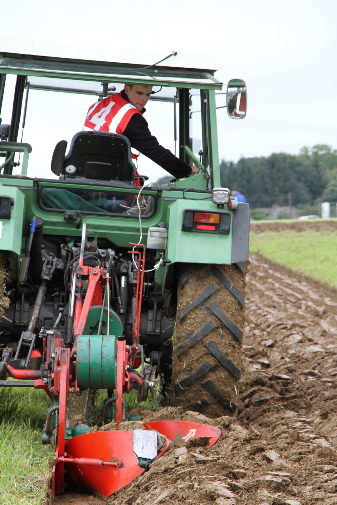 Der Zweitplatzierte im Beetpflügen: Niklas Gröschel