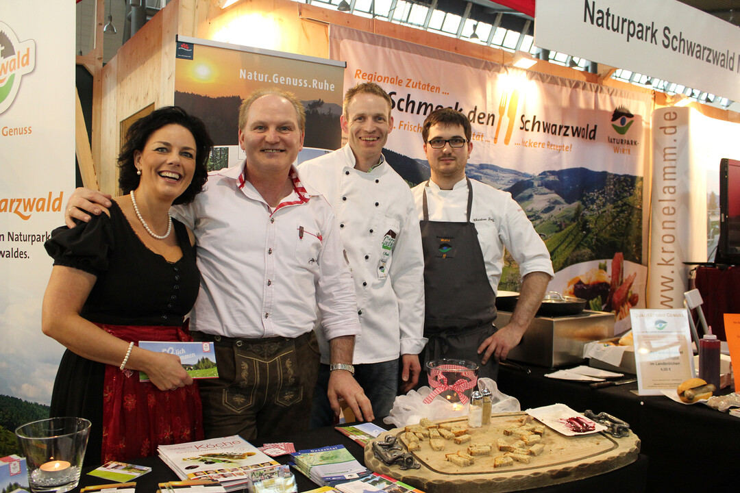 Die Naturpark-Wirte boten auf der Slow Food Messe in Stuttgart regionale K�stlichkeiten aus dem Schwarzwald an.