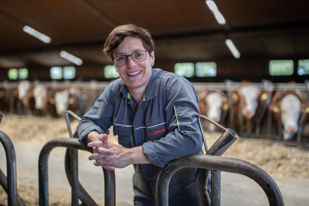 Christine L�b im unterfr�nkischen Reupelsdorf (Landkreis Kitzingen) ist eine der potenziellen Gewinnerinnen des "Preis der Tiergesundheit", den das Veterin�rpharmaunternehmen MSD Tiergesundheit ausgelobt hat. 