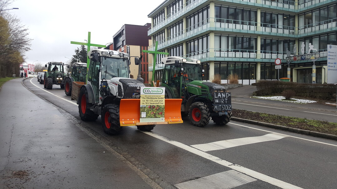 Demonstration in Friedrichshafen