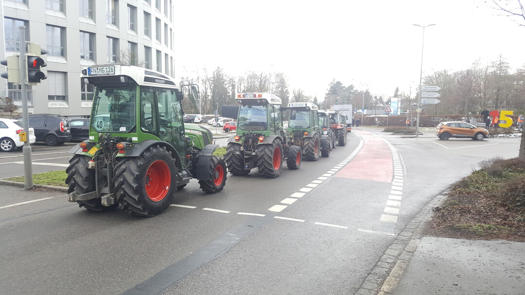 Demonstration in Friedrichshafen