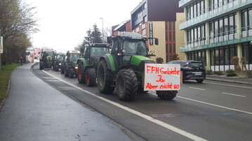 Demonstration in Friedrichshafen