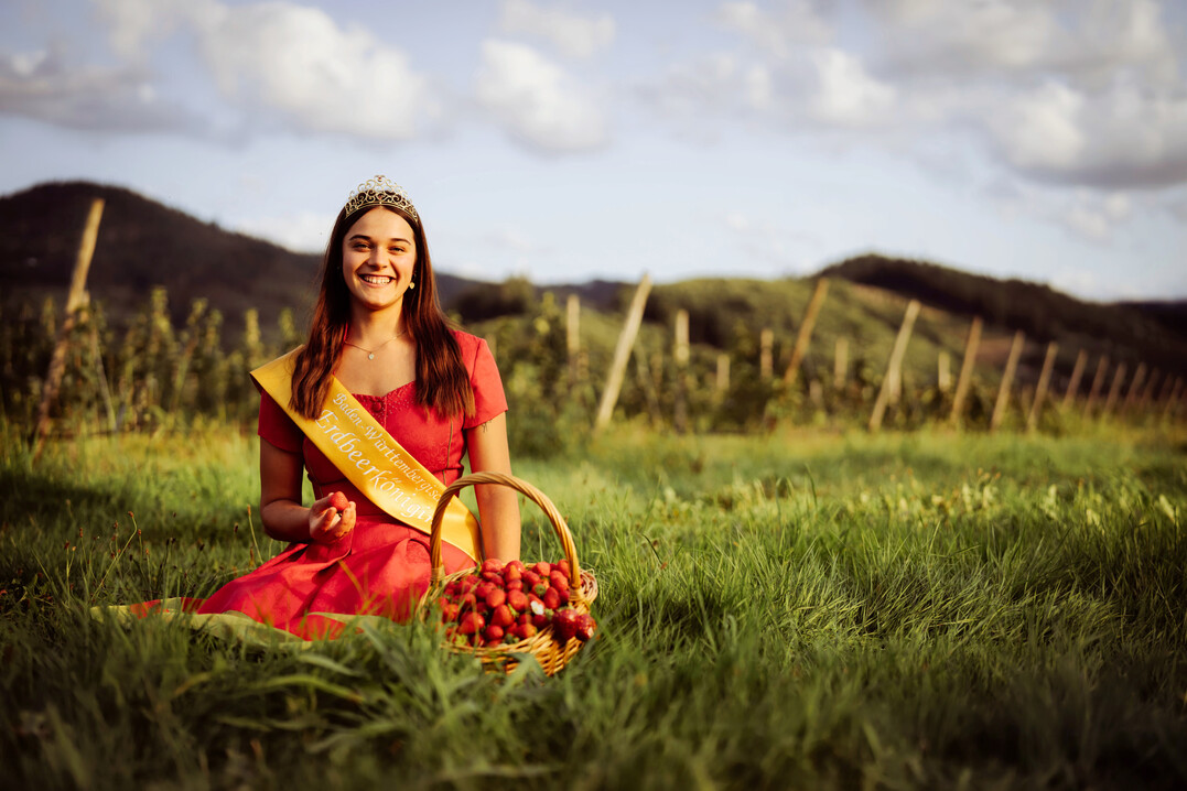 Die amtierende Erdbeerk�nigin Magdalena Ziegler.