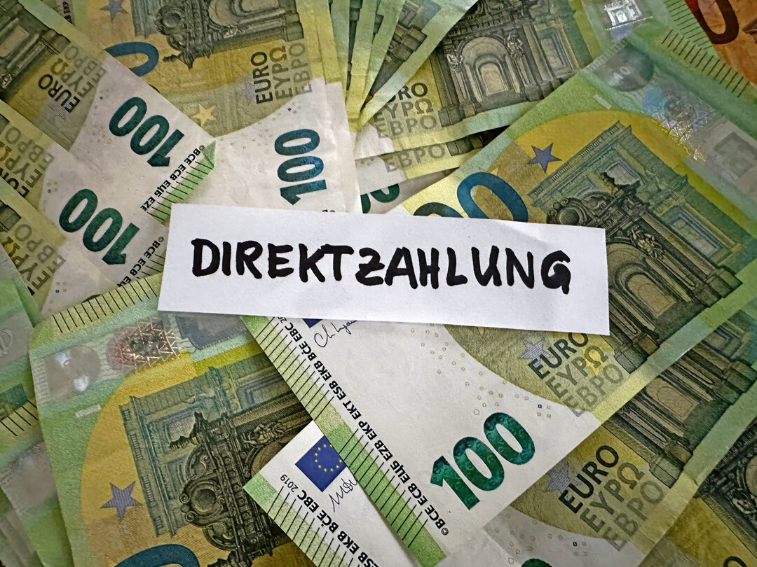 Die EU-Direktzahlungen kommen demn�chst aufs Konto. 