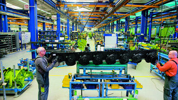  Die Landtechnikproduktion ist gut ausgelastet und hat mindestens f�r das n�chste halbe Jahr volle Auftragsb�cher.