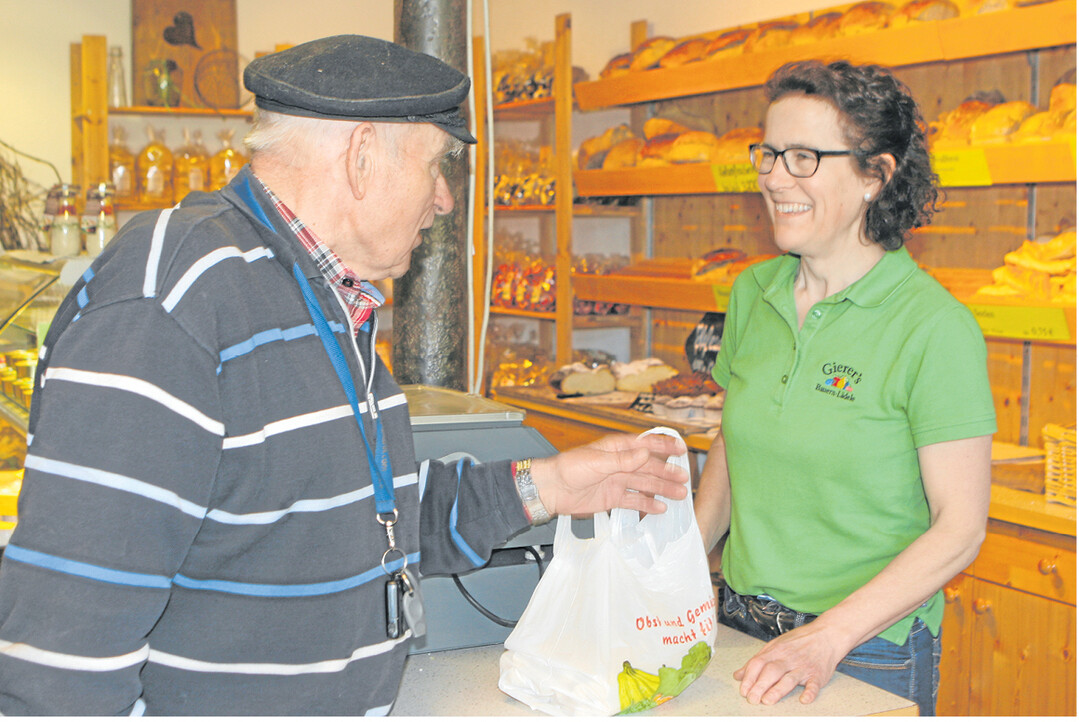 Seit 21 Jahren betreibt Antonie Gierer in Oberdorf einen Hofladen. Dazu wurde das ehemalige Stallgeb�ude an-, um- und ausgebaut.