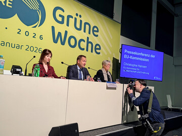Pressekonferenz der EU-Kommission: Christophe Hansen, EU-Kommissar f�r Landwirtschaft und Ern�hrung.