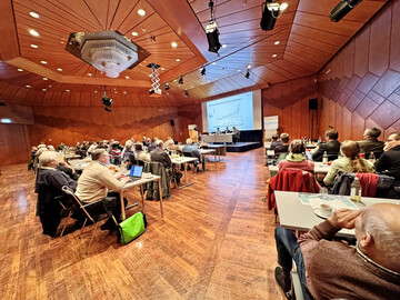 Dr. Nadine Hahn sprach beim Bauerntag in Karlsruhe �ber das Gutachten der Monopolkommission zum Wettbewerb in der Lebensmittellieferkette.