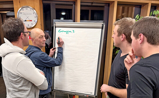 In Kleingruppen mussten die Teilnehmer des Workshops gemeinsam ein Konzept f�r einen Foodtruck erarbeiten.  